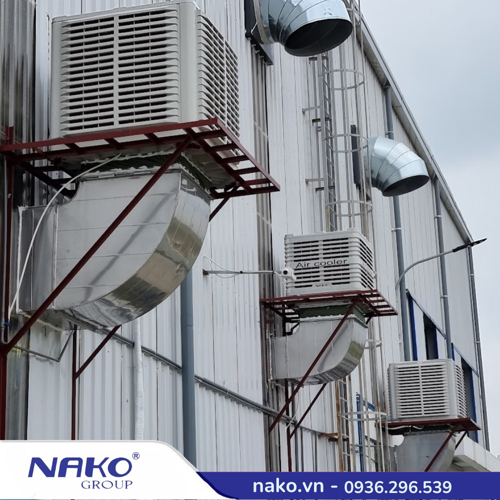 Máy Làm Mát Công Nghiệp Nako 40000 M³h Thổi Xuống (5)