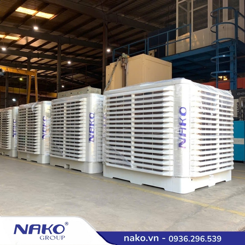 Mua máy làm mát công nghiệp NAKO 50.000 m³/h thổi xuống chính hãng, giá tốt tại NAKO GROUP