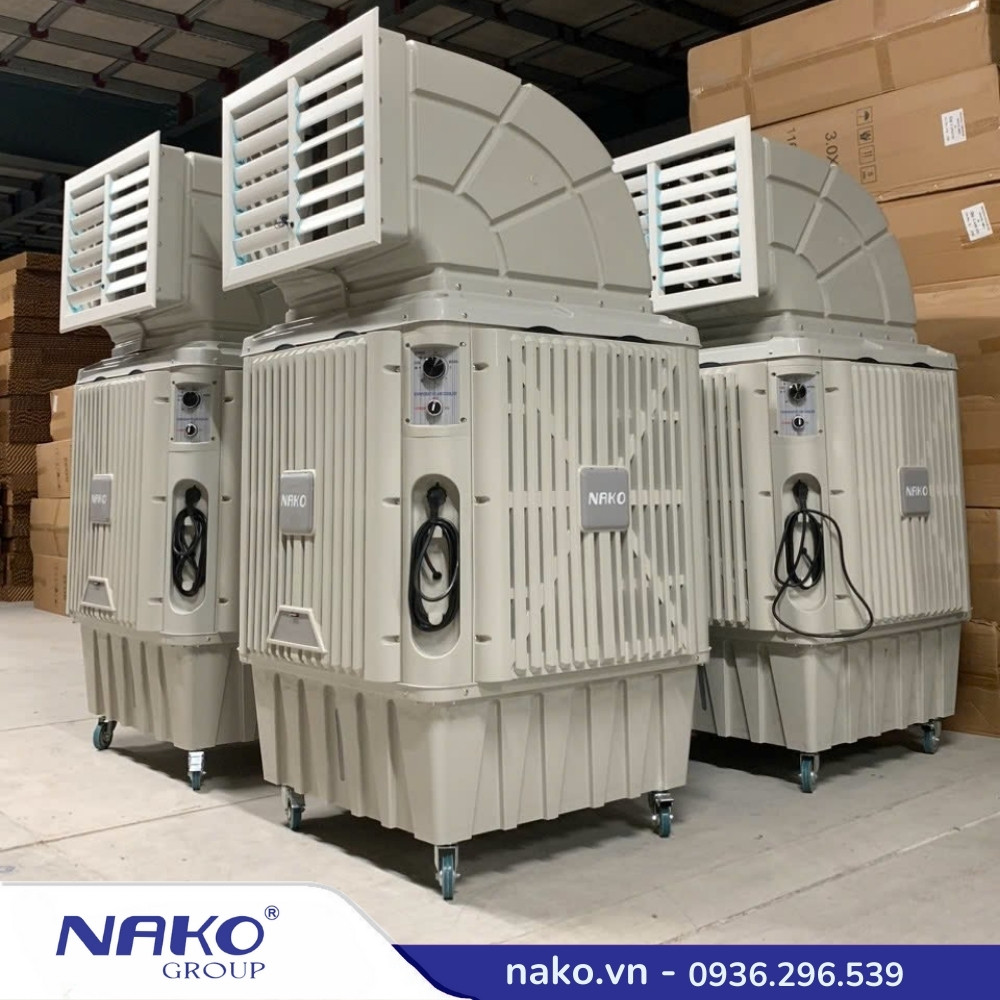 Hình ảnh thực tế quạt hơi nước công nghiệp NAKO HNY90-UJ