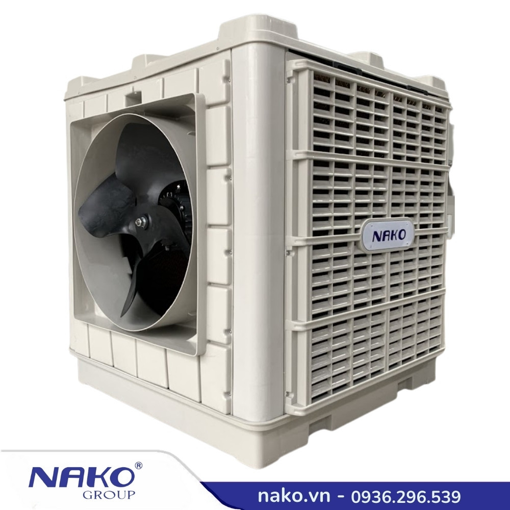 Máy làm mát công nghiệp Air Cooler lưu lượng 18000 m3/h loại thổi ngang
