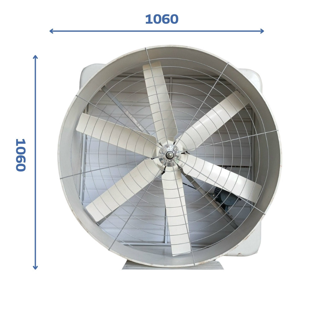 Quạt hút công nghiệp composite gián tiếp 1060×1060